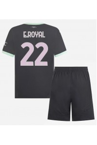 AC Milan Emerson Royal #22 Babytruitje 3e tenue Kind 2024-25 Korte Mouw (+ Korte broeken)